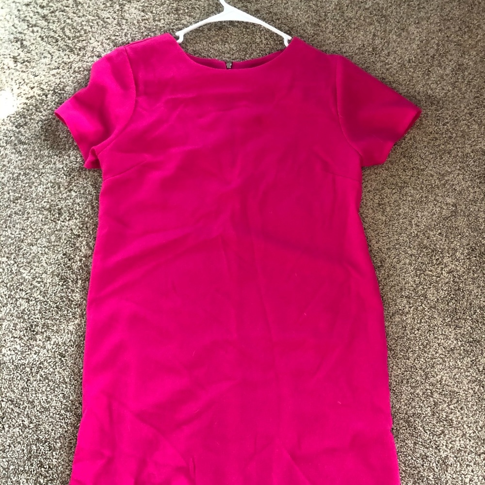 Hot pink shift dress